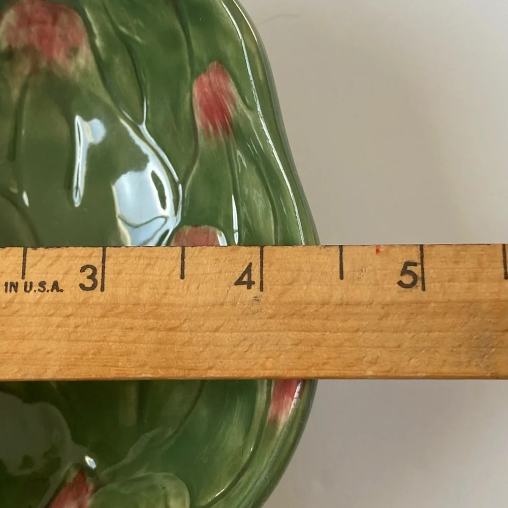 Williams Sonoma Artichoke Dish Jardin Potager Collection 5.25” Green Vegetables